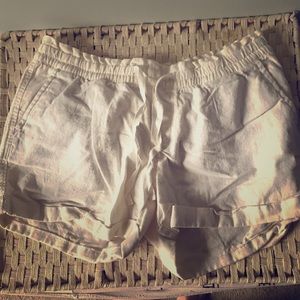 NWOT old navy linen shorts off white size small